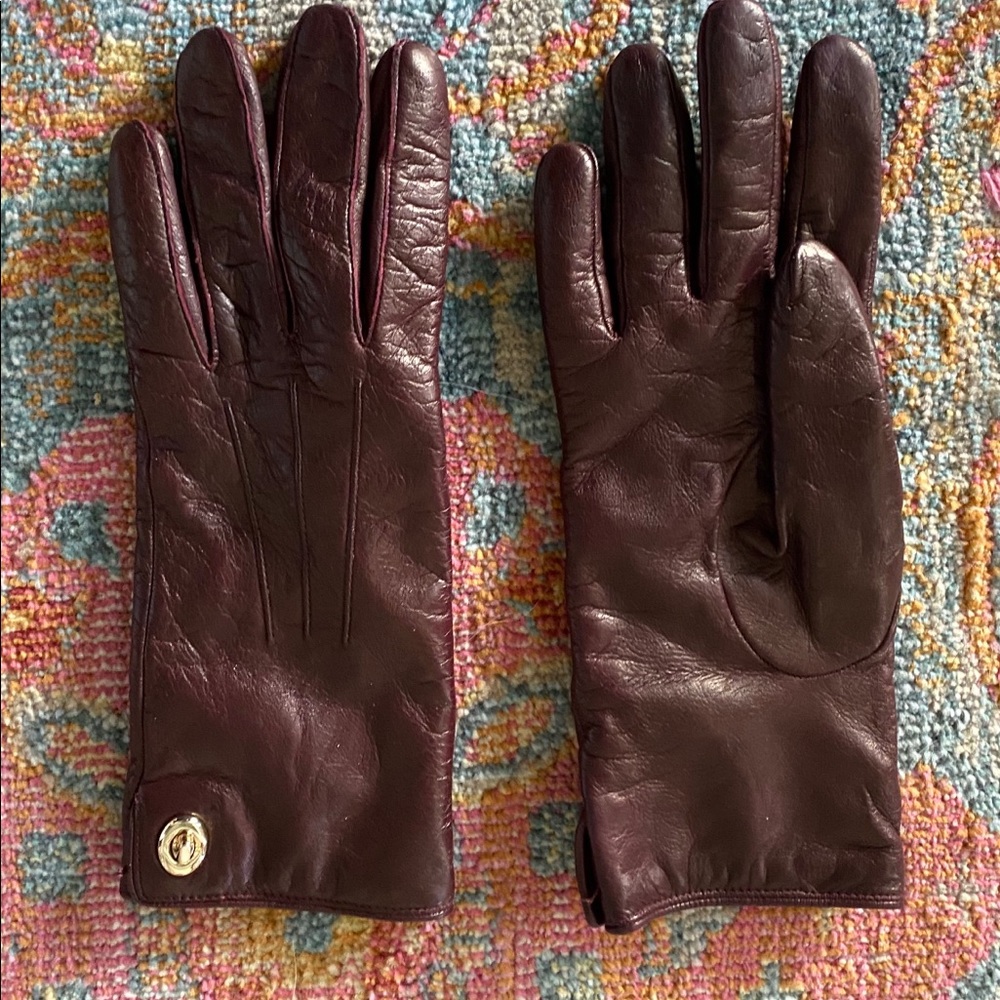 COACH Leather Gloves